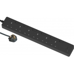 Schneider Electric 施耐德電氣 TSH36QCUSB_3_DG 13A六位安全拖板 (30W PD3.0 Type C+C/3米線) (石墨灰)